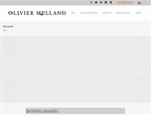 Tablet Screenshot of oliviermellano.com